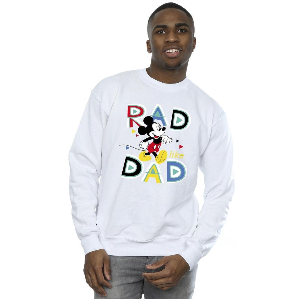 Disney Mens Mickey Mouse Rad Dad Sweatshirt