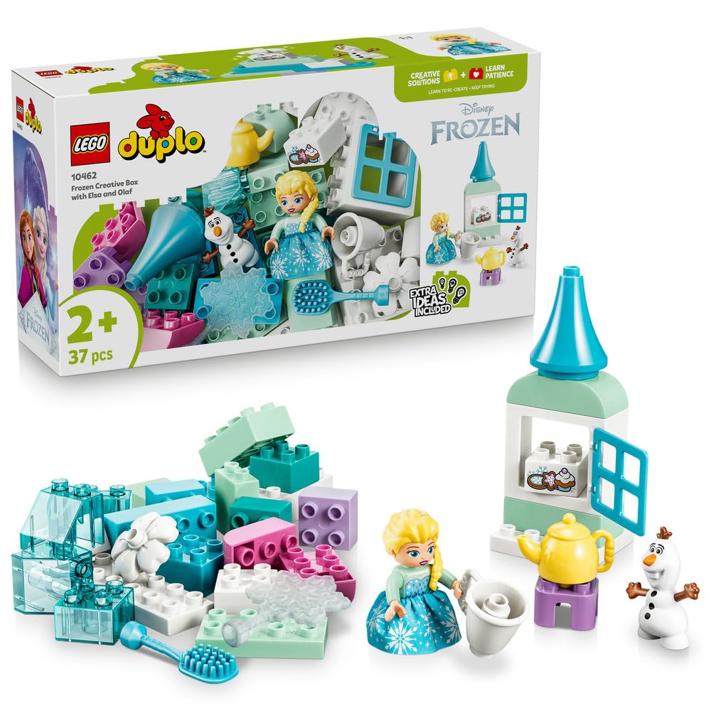 LEGO Duplo Холодное Сердце Эльза Олаф Идейный Ящик Игрушечные Кубики Обучающий Мальчики Девочки Дети 1,5 Года 2 4 Малыш Дисней Товары 10462