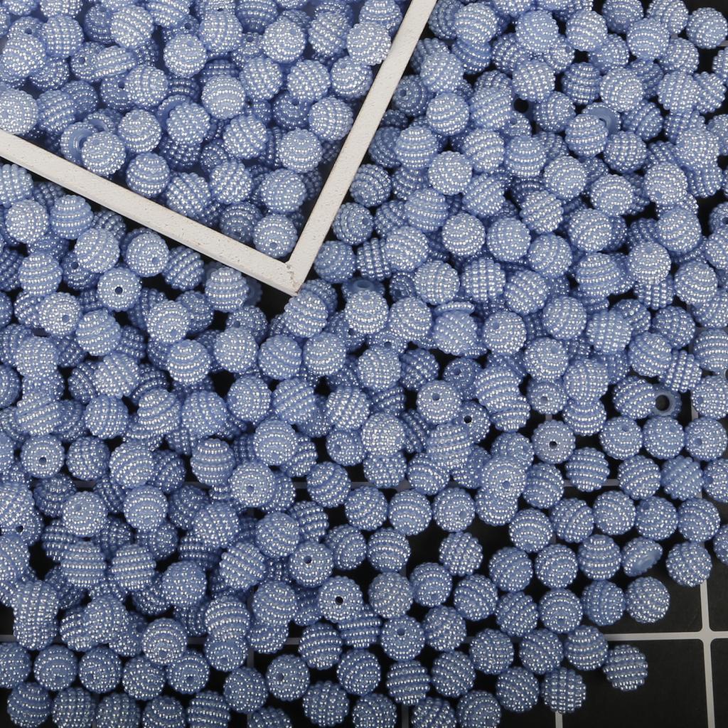 500G Acrylic Beads Bayberry Beads Round Loose Beads Fit Europe Beads For Jewelry Making