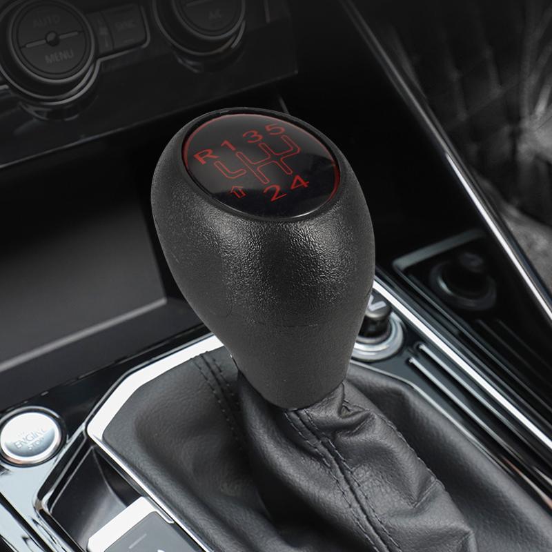 5-ступенчатая ручка переключения передач, рычаг переключения передач, пластиковая головка, подходит для Peugeot 205, рычаг переключения передач, красный со стрелкой 44x61 мм