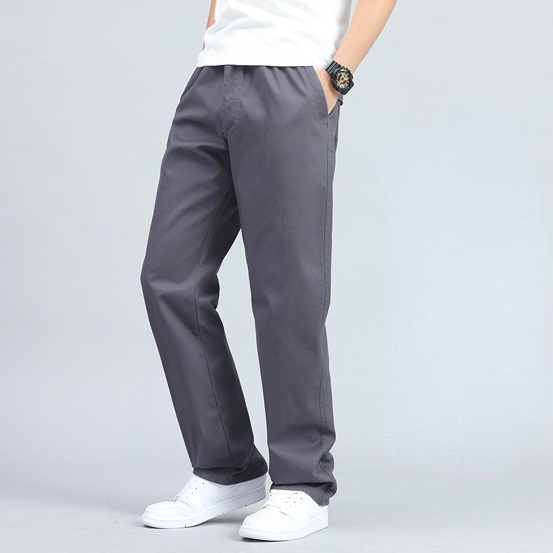 Мужские комбинезоны большого размера с несколькими карманами, прямые свободные хлопковые брюки-карго, весенне-осенние мужские спортивные брюки на открытом воздухе