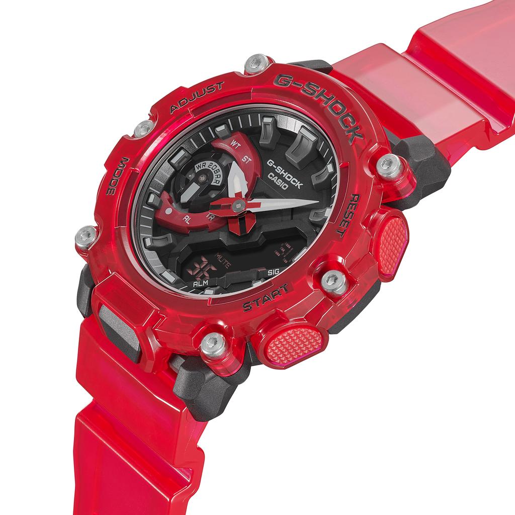 Casio Мужские кварцевые часы GA-2200SKL-4A из смолы, водонепроницаемые 200 м, ударопрочные, цифровые