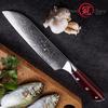 Нож GRANDSHARP Santoku, 6,9 дюйма, японский дамаск, 67 слоев, vg10, стальной кухонный нож шеф-повара для резки