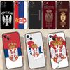 Чехол для телефона с флагом Сербии для iPhone 16 11 12 13 14 15 Pro Max Mini Чехол для iPhone 16 XR X XS Max Plus