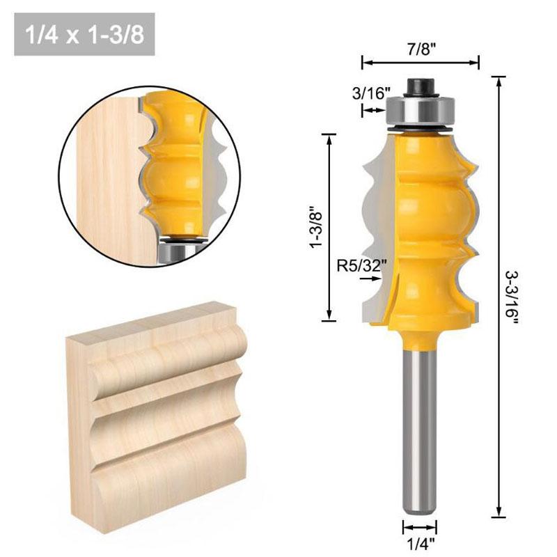 1PC Special Moulding Bit Carbide Molding Router Bit Trimming Wood Milling Cutter for Woodwork Cutter Power Tools - 6mm 1/4 8mm 12mm 1/2 Shank