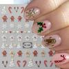 Nail Art Sticker Christmas Snowflake Cookie Man Snowman Christmas Tree Elk Cartoon Adhesive Nail Art Sticker