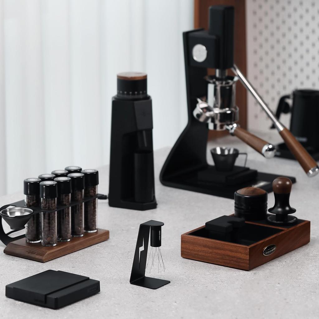 MHW-3BOMBER Игла для эспрессо 2.0 WDT Инструмент с иглами 0,4 мм, 8 регулируемых игл, магнитная подставка, 6 запасных игл, игла для перемешивания, кофе