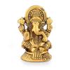 Ganesha Idol Showpiece Aluminum Golden Finish Ganesha Idol for Gift & Home Decor, Pooja Room, Mandir Housewarming Gifts