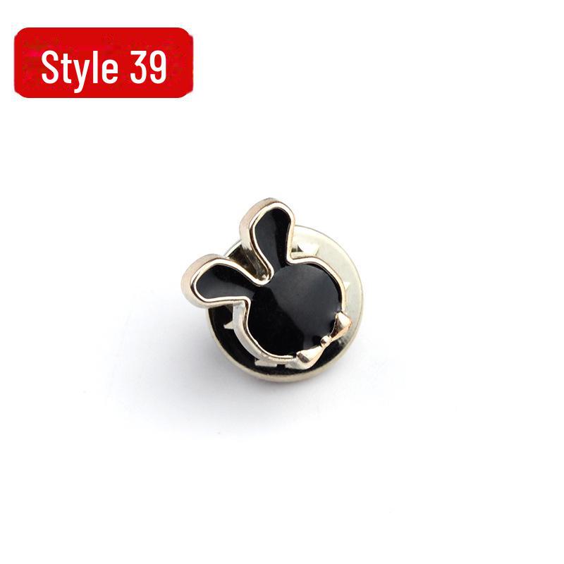 Anti-Exposure, Concealed, Removable and Sew-Free Pearl Shirt Brooch Buttons
