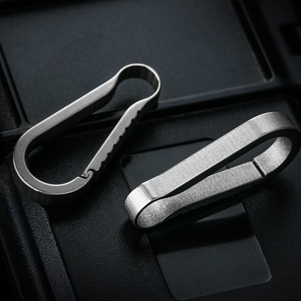 [TIMULTI] Титановый карабин, небольшой брелок, держатель для ключей, быстросъемный крючок для ключей, петля для ремня рюкзака, стильный, предотвращает потерю, легко устанавливается и крепится
