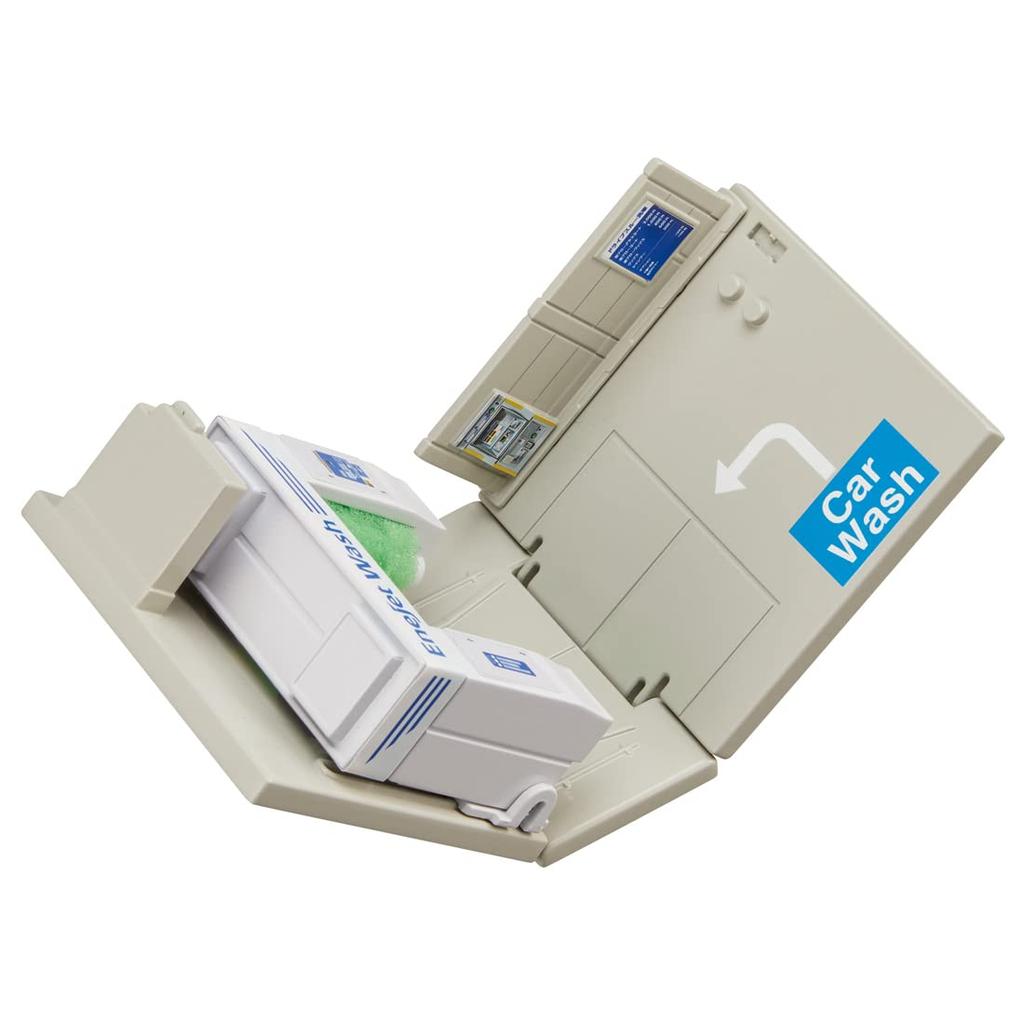 TAKARA TOMY Tomica Town Car Wash ENEOS Mini Car Toy Игрушка для детей от 3 лет и старше Соответствует стандартам безопасности игрушек Сертификация ST Mark TOMICA "Tomica Drive-Thru