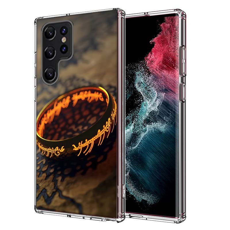 The L-Lord of the R-Rings Capa Phone Case For Samsung S26 Ultra S25 Edge Galaxy S23 S21 S20 S24 FE S22 S10 Plus Cover Clear TPU