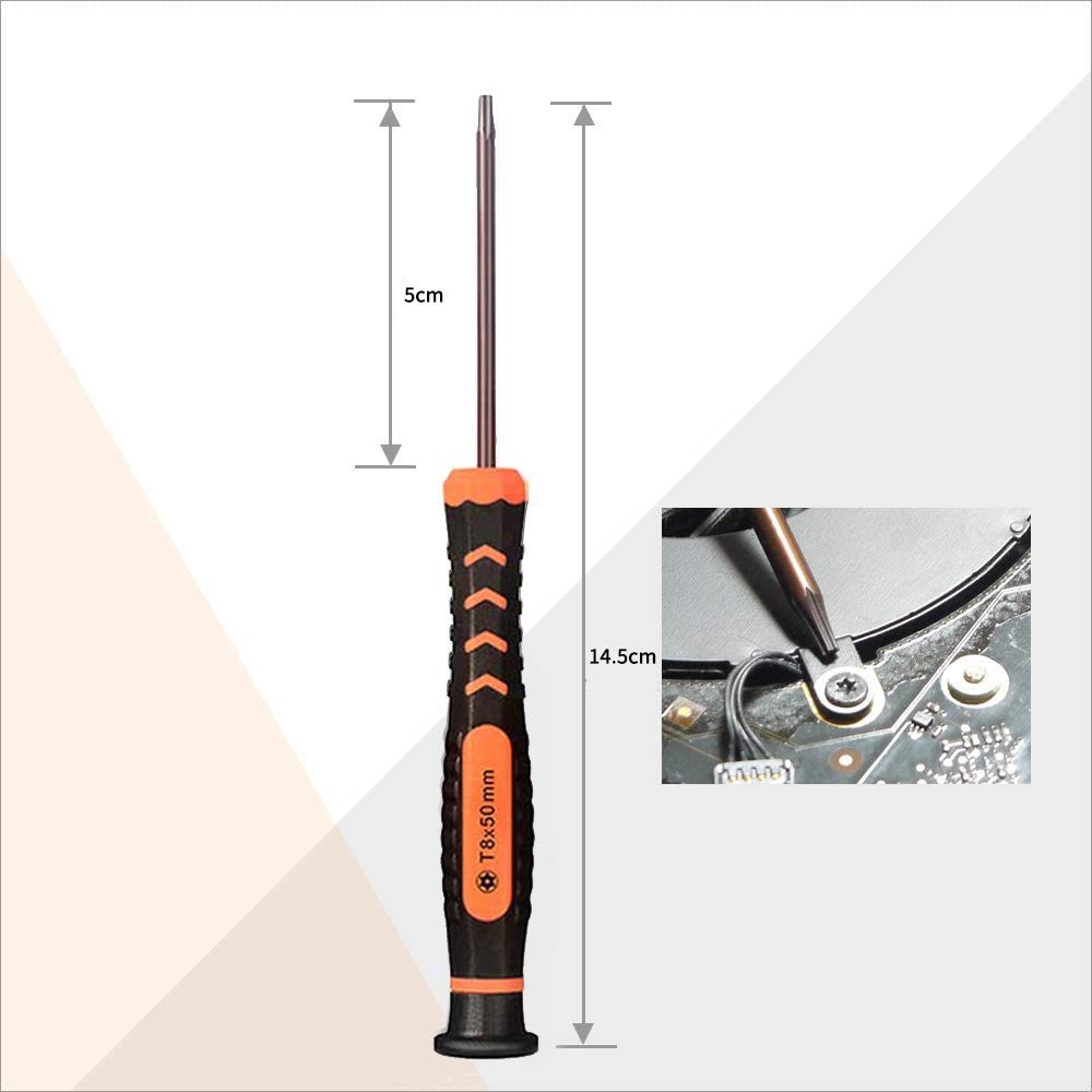 Yamachi Torx Screwdriver Set Hexagonal Hexalobular Screwdriver Set with Precision Screwdriver for MacBook Compatible with Set (T3, T4, T5, T6, T7, T8,