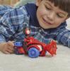 Hasbro Marvel Spidey and His Amazing Friends Miles Techno Action Preschool Ages Authentic Morales Spider-Man Racer, 4-inch (10 cm) Figure, Vehicle,