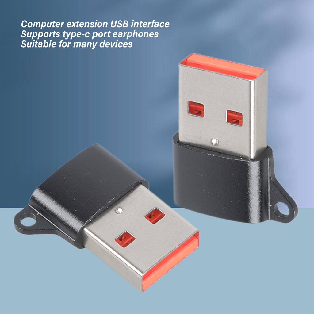 Адаптер USB A на USB C, поддержка передачи данных 480 Мбит/с и зарядки 5 В 2 А, широкое использование с телефонами, планшетами и другими устройствами