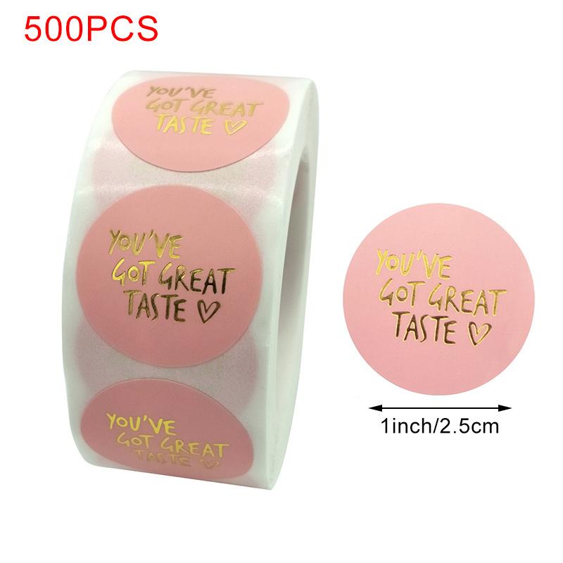 500 шт. Наклейки «Спасибо» для этикеток с печатью, круглые цветочные многоцветные этикетки, наклейки ручной работы, канцелярские наклейки