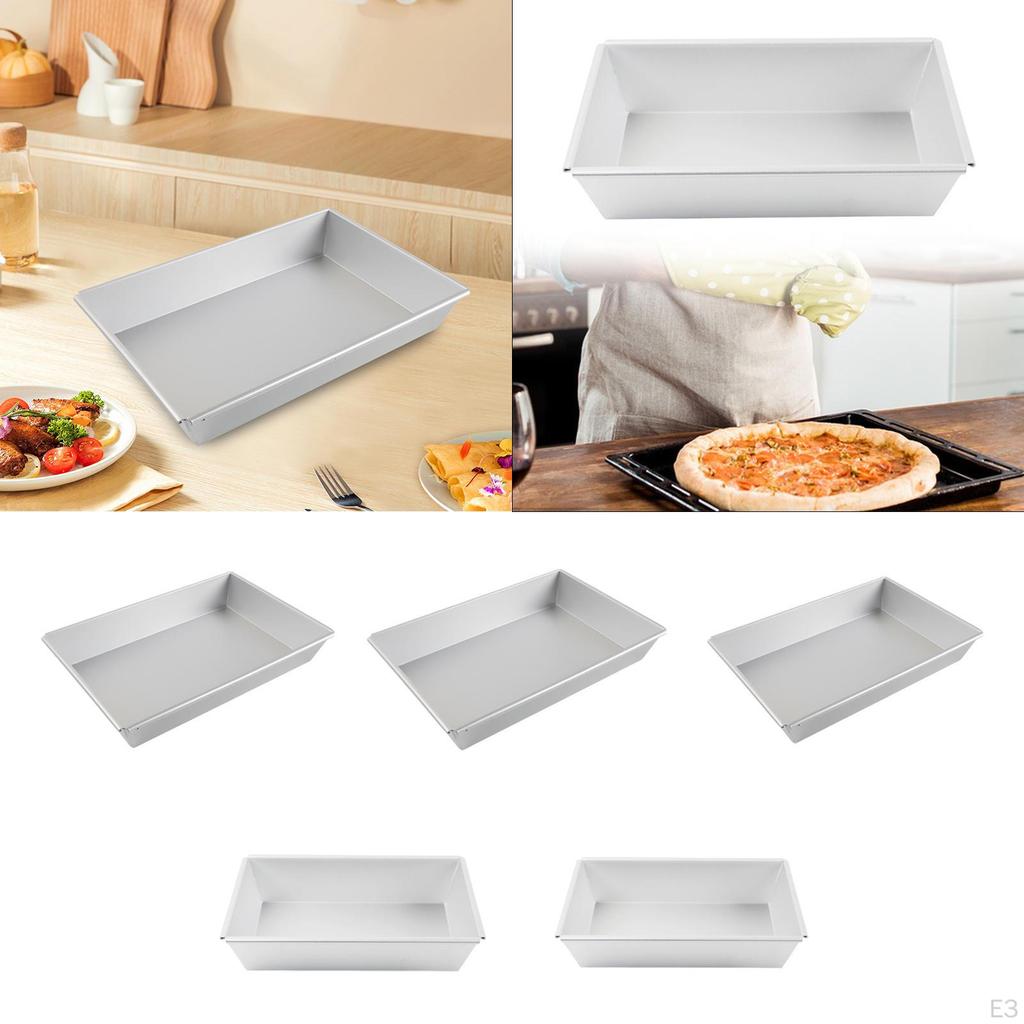 Detroit Styled Pizza Pan Bread Baking Sheet Nonstick Aluminum Alloy Kitchenware Bakeware Deep Dish