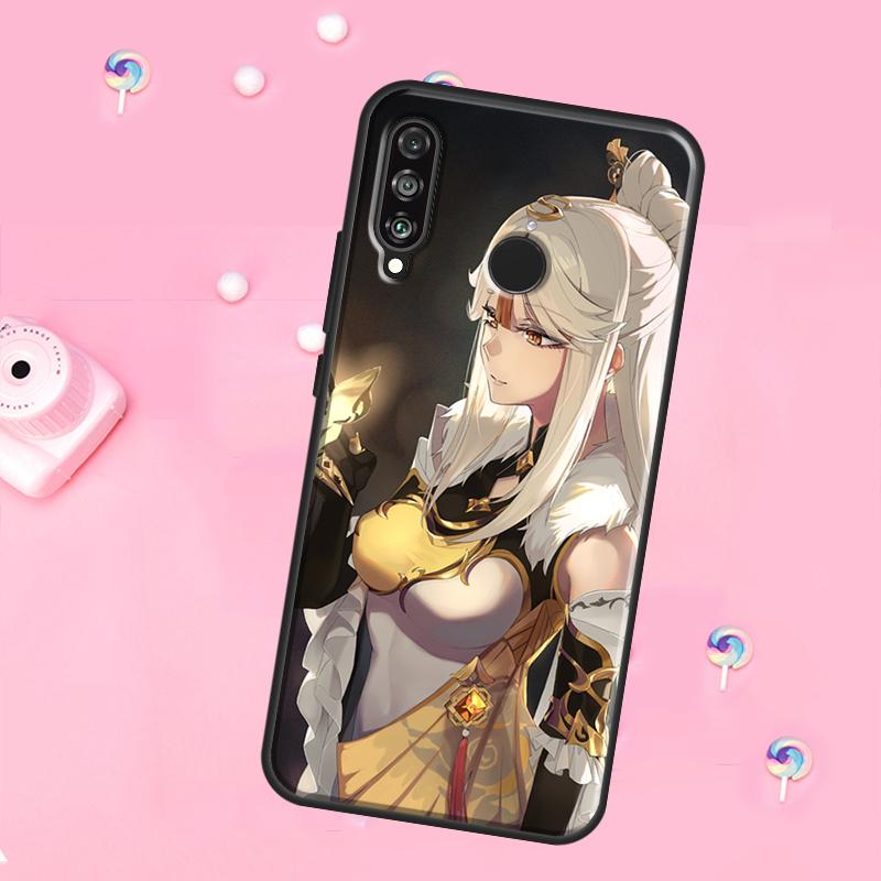 Чехол Genshin Impact Нин Гуан для Huawei Nova 12s 12i 8i 11i 9 10 SE Y60 Y70 Y90 Y72 Y73 Y61 Y91 P60 Pro P30 P40 Lite