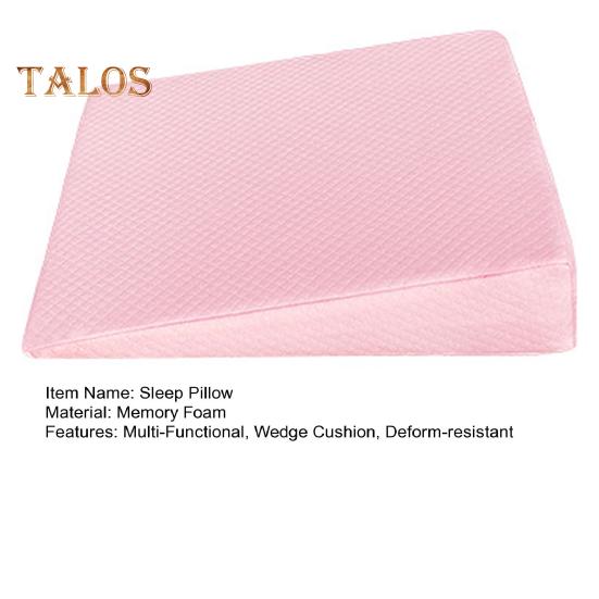 Подушка для сна младенца, пена с эффектом памяти, клиновидная подушка для грудного вскармливания, антирефлюксная подушка для младенцев с чехлом на молнии для мальчиков и девочек, детская кровать