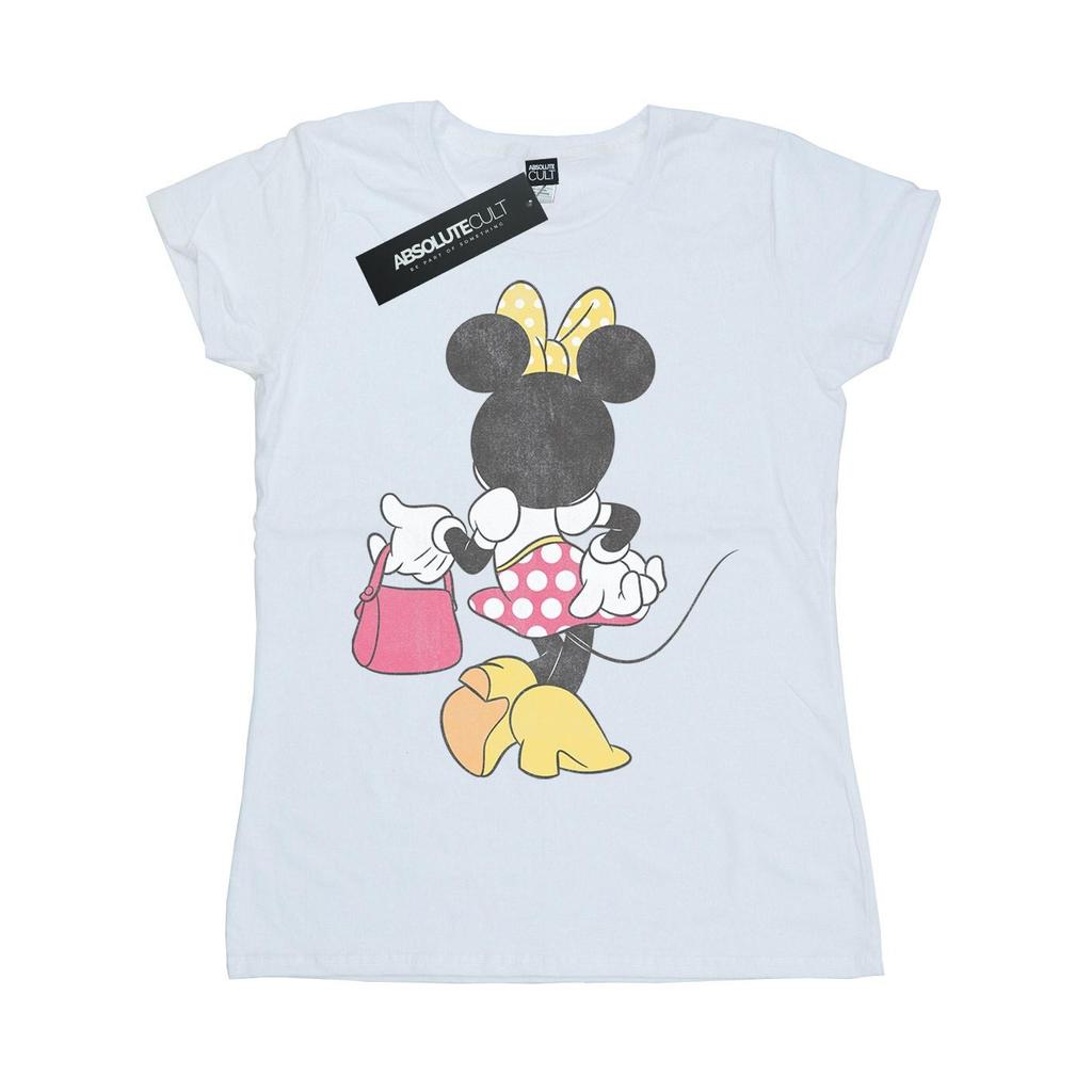 Disney Womens/Ladies Minnie Mouse Back Pose Cotton T-Shirt