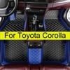 Автомобильные коврики для Toyota Corolla E120 2001-2007 Водонепроницаемая защита Автомобильные коврики Полный комплект Аксессуары для автомобилей Кожаные напольные коврики