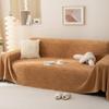 Anti-Scratching Sofa Cover Cloth Ins Style Sofa Towel Winter Plush Sofa Cover Full-Cover Solid Color Sofa Cover Full Covered