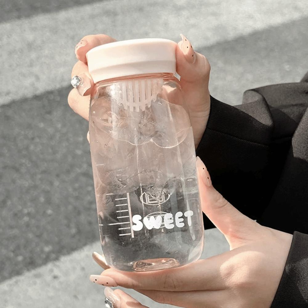 Transparent Mini Water Bottle with Tea Strainer Portable Drink Bottle New Pocket Cup Outdoor