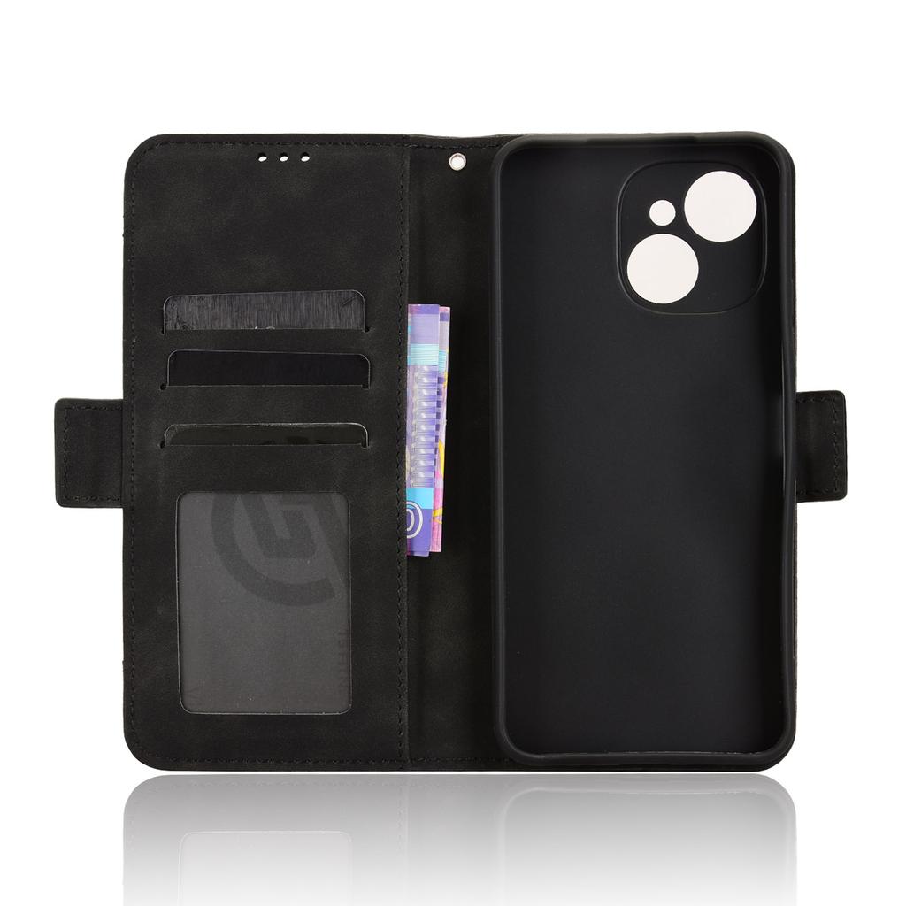 Кожаный чехол-кошелек для телефона TECNO Spark 40C с несколькими слотами для карт