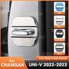 Для CHANGAN UNI-V UNIV Аксессуары Защитная крышка замка двери автомобиля Чехол с эмблемами Декоративная защита из нержавеющей стали