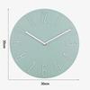 12 дюймов Минималистские аналоговые кварцевые настенные часы Большие цифры настенные часы Домашнее украшение