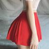 Sexy Translucent Mini Short Skirt Elastic Womens Pleated Skirt