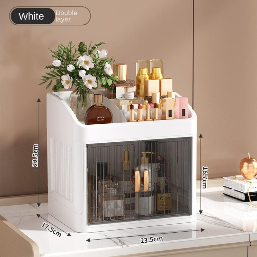 Plastic Makeup Storage Box Multi-Layer Stationery Rack Household Storage Shelf  Cosmetics Organizer