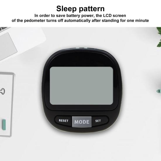 Электронный шагомер, точное считывание, интеллектуальный высокий уровень, четкая коррекция шага, чувствительный электронный шагомер с большим экраном, спорт на открытом воздухе