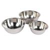 Набор из 3 мисок для мытья овощей, многофункциональный набор мисок для смешивания из нержавеющей стали, набор мисок для гурманов 900 мл + 1600 мл + 2050 мл, миска для хранения