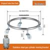 Gas Cylinder Stand with Universal Wheels for Kitchen Storage