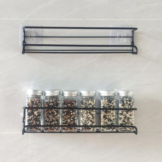 1/4 шт настенная полка для специй органайзер нержавеющая устойчивая к коррозии прочная несущая вентилируемая кухонная полка