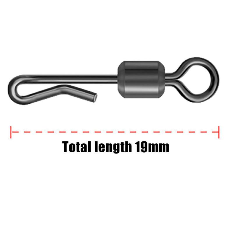 100 шт., разъем для рыбалки, подшипник, вертлюг Q-образный, быстросменные вертлюжки, аксессуары для рыболовных снастей для