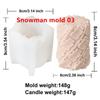 3D Christmas Tree Santa Claus Candle Silicone Molds DIY Christmas Decor Soap Making Festive Aromatherapy Candle Supplies