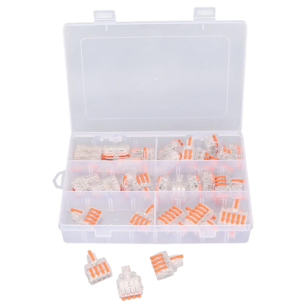 Набор из 40 шт. Сращивающие проволочные соединители PC Медь Компактный Быстрозажимной Соединитель для Домов