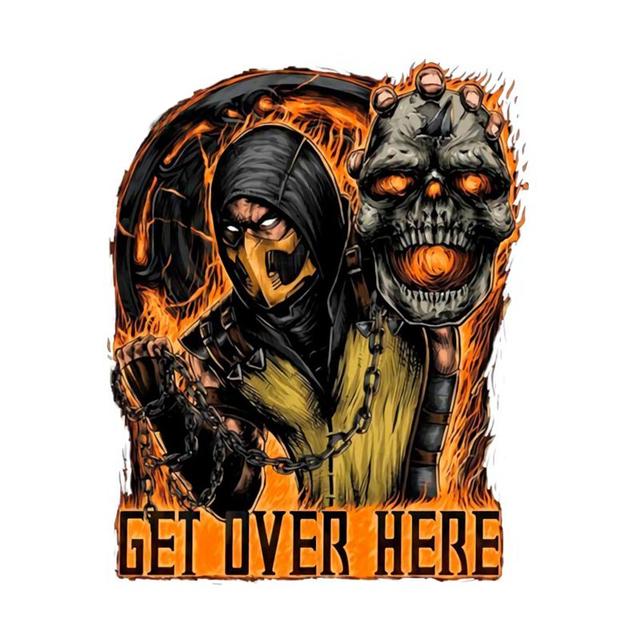 J549 # Копье Скорпиона Mortal Kombat Китана наклейка на автомобиль виниловая наклейка водостойкие украшения наклейки для автомобиля