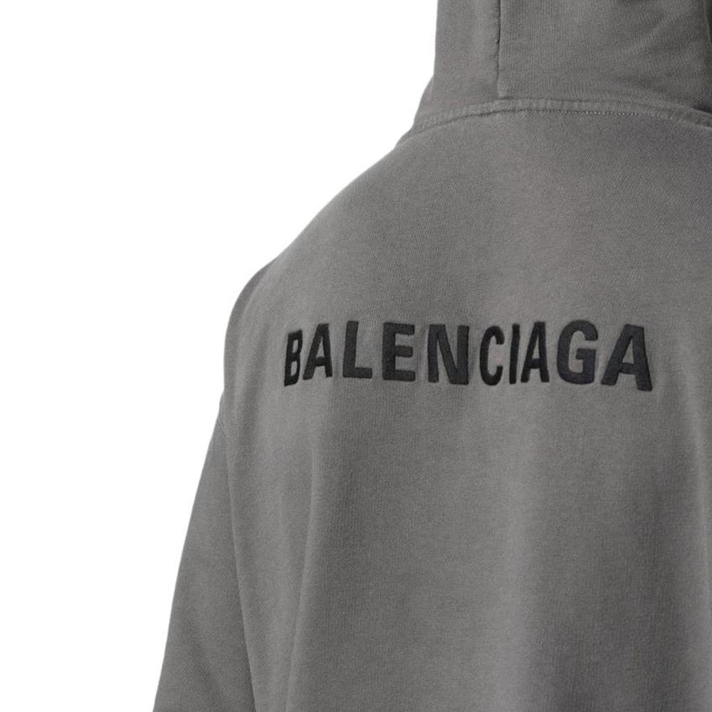 Balenciaga SS23 Sweatshirt Regular Fit Men's Gray 600583TNVH11227
