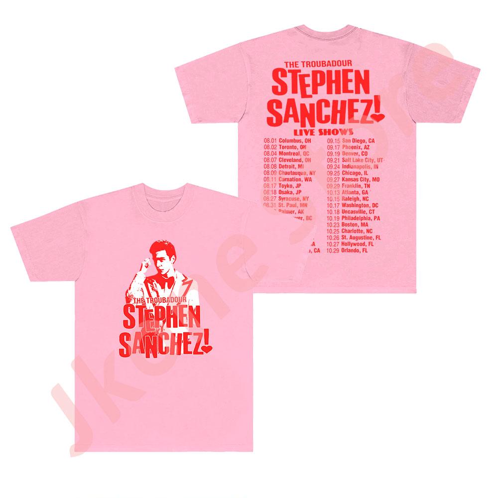 Stephen Sanchez Angel Face Tour Merch Tshirts Women Unisex Fashion Casual Short Sleeve Tee Crewneck Clothes