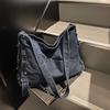 Denim Bag Large-capacity Single-shoulder Bag Laid-back Style Student Commuting Crossbody Bag
