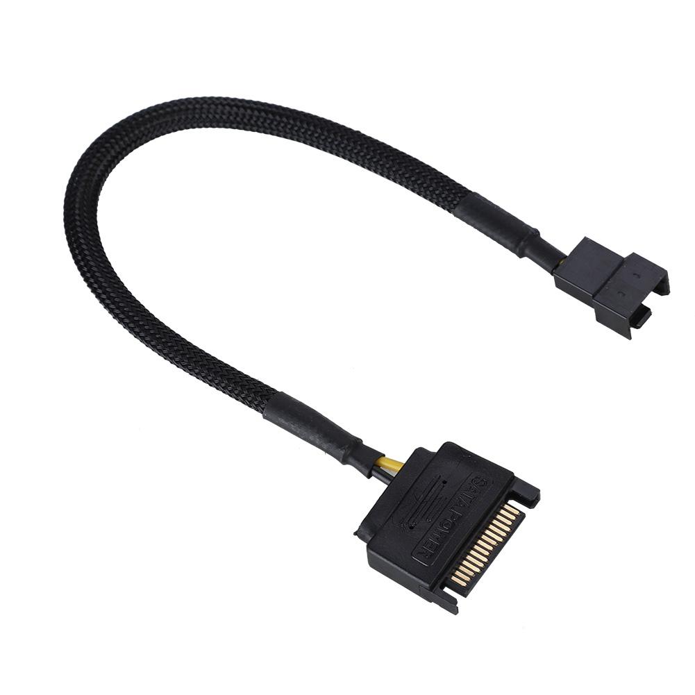 5 шт. SATA 15Pin на 4Pin адаптер питания вентилятора охлаждения кабель-конвертер 22AWG кабель