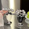 High-looking Stainless Steel Fruit Forks, Home Use, Light Luxury, Youngsters's Safety Small Fork Set, Storage Jar, Dessert Fruit Picks