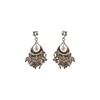Silver Needle Diamond Water Drop Tassel Earrings - Ethnic Retro Style, All-Match Temperament Earrings.