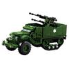 WW2 Military Tank Series M16 Half-Track Armored Vehicle Army Truck Building Blocks Children Kids Birthday Christmas Toy Gifts