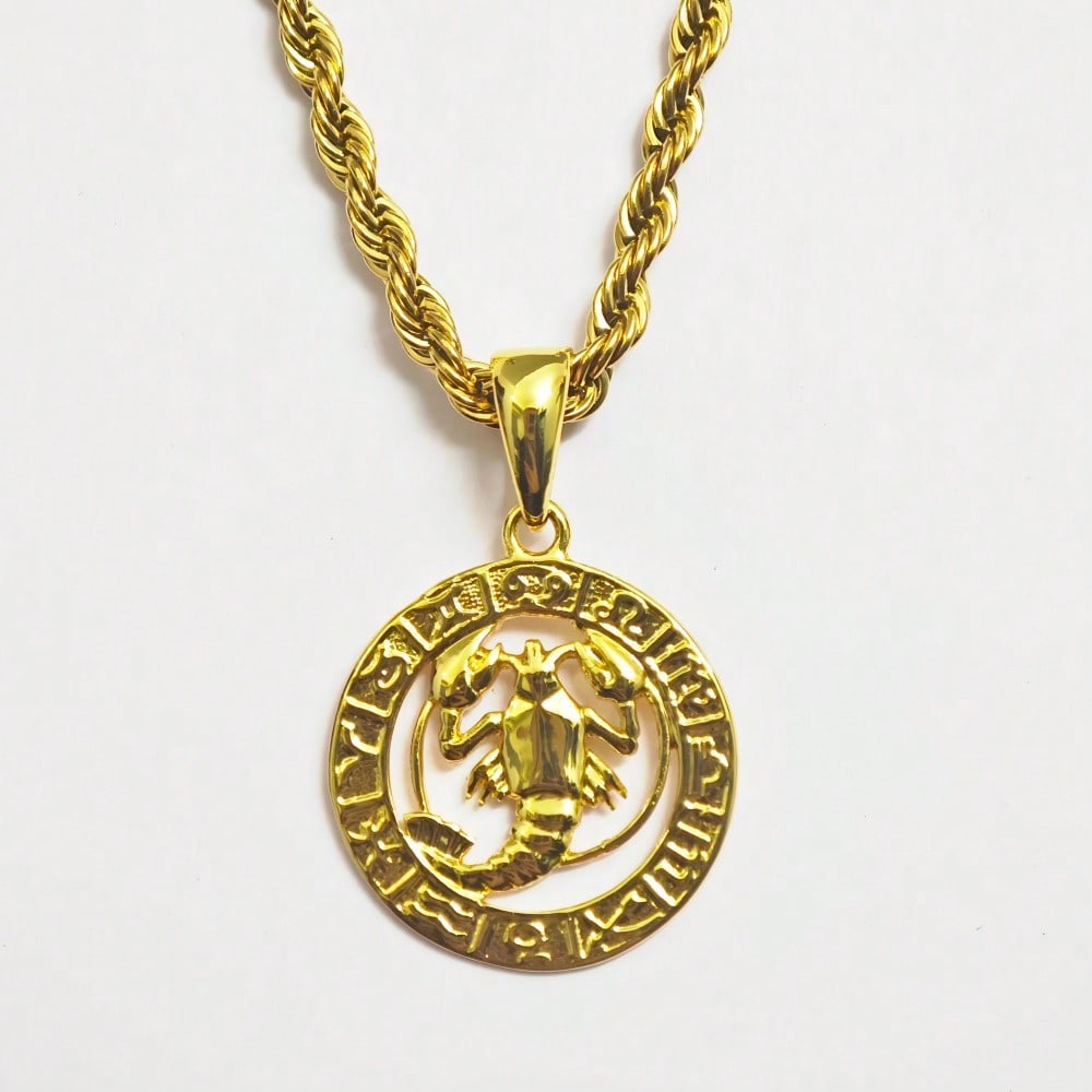 Астрология 12 Созвездий Гороскоп Зодиак Подвеска на Шнурке Ожерелье 22" для Женщин Мужчин