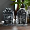 RIP Tombstone Room Script Killing Haunted House Horror Outdoor Scene Layout Decoration Resin Tombstone Ornaments