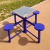 Jun Dingying Outdoor Light Blue Folding Game Table